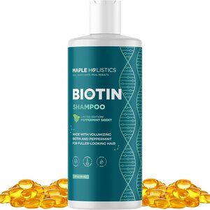Volumizing Biotin Shampoo for Thinning Hair - Thin Hair Shampoo with Peppermint
